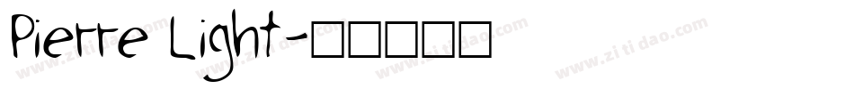Pierre Light字体转换
